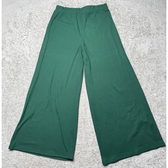 Dressed in LaLa Lex Original Hunter Green Ribbed Playsuit Womens Size L NWOT - Picture 9 of 13